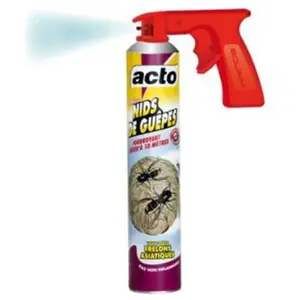 Comparateur de prix : Aérosol Nids Guêpes & Frelons - ACTO - Portée 8m - Formule Pompiers