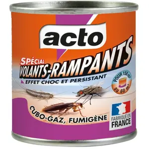 Comparateur de prix : Fumigène Cubo-gaz 45g spécial volants et rampants - ACTO INSECTICIDES - CUBO6