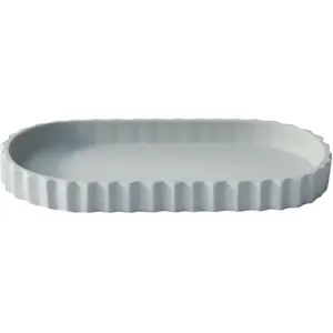Jars Céramistes - Plateau Sillage - Bleu - Grès émaillé - Designer Eli... pas cher