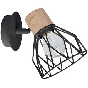 BUT Spot 1 lumière D. 12 cm CLAYTON noir pas cher