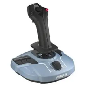 Comparateur de prix : TCA Manette Airbus Edition Thrustmaster Bleu grisé et noir