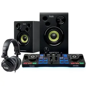 Comparateur de prix : Pack complet Hercules DJ Starter Kit avec Serato DJ Lite Noir