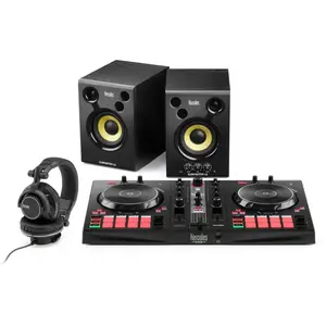 Hercules Table de mixage DJ Essentials Kit DJControl Inpulse 300 MK2 Noir pas cher