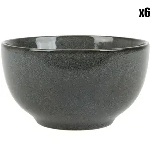 Geneviève Lethu - 6 Bols en Grès Nuancia gris - 60cl T.U pas cher
