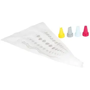 GIMEL Poche à douille + 4 embouts rouge, vert, orange et blanc pas cher