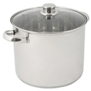 Comparateur de prix : Crealys 502383 traiteur en inox couvercle verre 9 l + diamètre: 24 cm