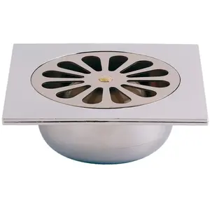 Comparateur de prix : Valentin Sanitaire Service - Bonde de sol carrée sortie verticale 140x140mm - 462300