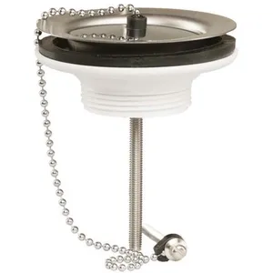 Wirquin 30723427 Bonde de lavabo Design avec clapet rotatif, trop plein et corps de bonde, chromé