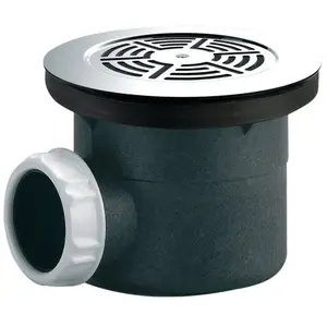 Comparateur de prix : AU FORUM DU BATIMENT Valentin Bonde de douche - à visser - grille inox 90mm VALENTIN
