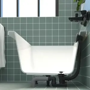 Valentin - Vidage pour baignoire automatique Noir Mat pas cher