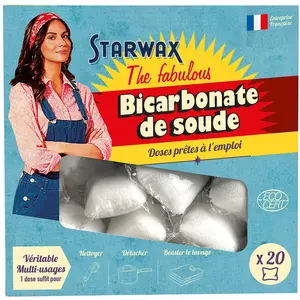 Bicarbonate de soude doses 20 x 20g Starwax Fabulous pas cher