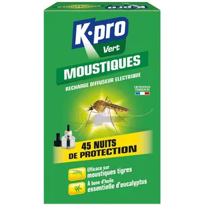 Comparateur de prix : Kapo Recharge liquide pour diffuseur électrique anti moustiques K.PRO VERT