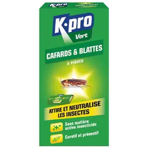 Comparateur de prix : Kapo Piège à cafards et blattes x5 - Starwax - Vert - Papier