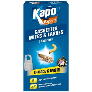 Comparateur de prix : K.PRO Kapo Expert 2 Cassettes Mites & Larves - Antimites