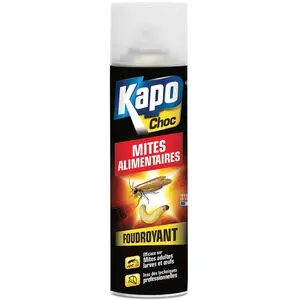 Comparateur de prix : KAPO Insecticide foudroyant Mites alimentaires Aérosol 250ml