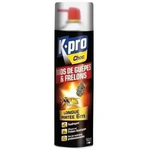Comparateur de prix : Aérosol longue portée Spécial nids de guêpes et frelons 500ml KAPO Choc