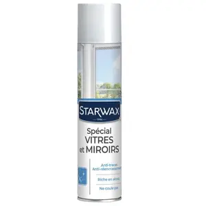STARWAX Bombe dégraissant vitres - spécial anti-traces avec alcool - 400 mL