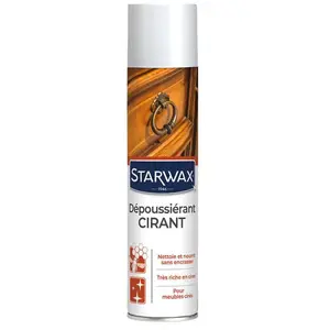 Comparateur de prix : Nettoyant dépoussiérant cirant pour mobilier intérieur 400ml STARWAX