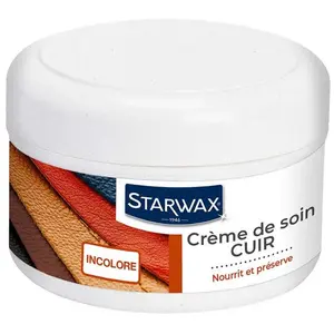Comparateur de prix : Brunel - Crème de soin incolore pour cuir 150ml starwax