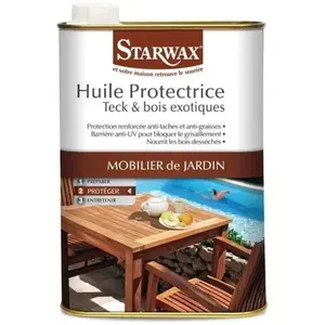 Starwax Huile Protectrice Teck et Bois Exotiques STARWAX 500ml pas cher