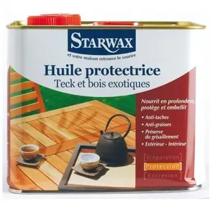 Comparateur de prix : Starwax Huile protectrice teck et bois exotiques Starwax 2L+ 25%