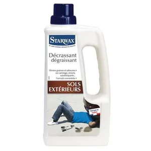 STARWAX Nettoyant décrassant pour sols extérieur - 1 L pas cher