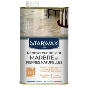 Brillant protecteur marbre et pierre naturelle STARWAX liquide 1 l TU pas cher