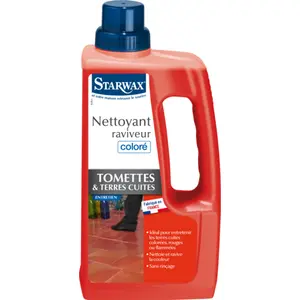 Nettoyant raviveur coloré pour tomettes et terres cuites 1L Starwax pas cher