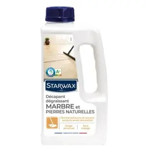 Comparateur de prix : Décapant dégraissant pour marbre et pierres naturelles 1L STARWAX
