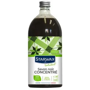 Starwax Savon noir à l'huile d'olive en bouteille Starwax 1L pas cher