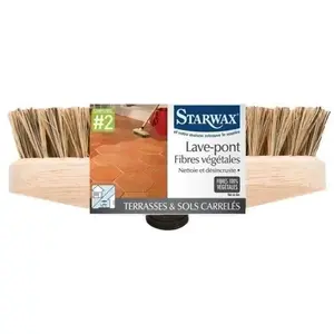 Comparateur de prix : STARWAX Lave-pont fibres végétales Terrasses-Sols carrelés