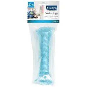 STARWAX Corde à linge 20m - bleu pas cher