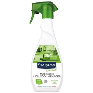 Comparateur de prix : Nettoyant multi-usages à l'alcool ménager Soluvert 500ml STARWAX