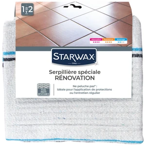 Serpillière gaufrée extra blanche Starwax pas cher