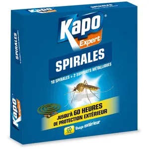 Comparateur de prix : DIP ETANCH KAPO Moustiques spirales Expert - Boîte de 10