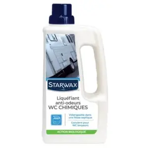 Liquéfiant anti-odeur WC chimique Starwax - Flacon 1 l pas cher