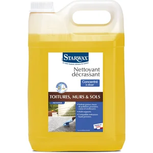 Nettoyant décrassant toitures, murs et sols gros nettoyage Starwax 5L pas cher