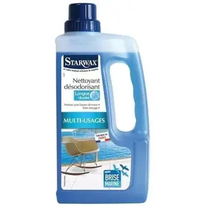 Comparateur de prix : Nettoyant désodorisant longue durée parfum brise marine 1L STARWAX