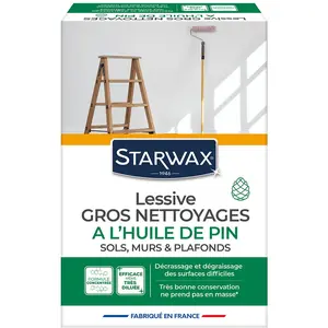 Lessive gros nettoyages à l'huile de pin 1,4kg Starwax pas cher