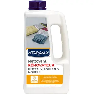 STARWAX Nettoyant rénovateur pinceaux, rouleaux et outils 1L pas cher