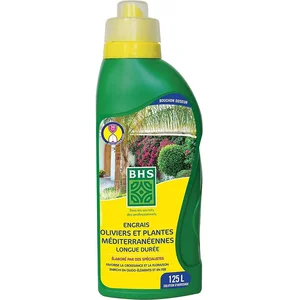 BHS Engrais pour Oliviers et Plantes Méditerranéennes flacon de 500 ml - Floraison et Croissance Optimales pas cher