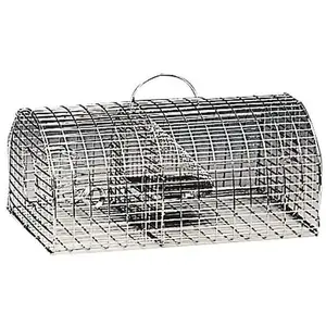 Comparateur de prix : MASY NASSE A RAT forme tunnel Dimensions 40x23x18cm fil 2mm zingué