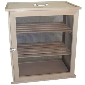 Comparateur de prix : Garde-manger - MASY - 2 étages - Bois massif - 55x60x34 cm