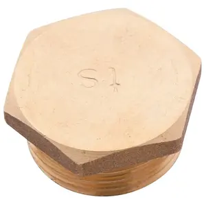 ANQUIER Bouchon laiton à visser mâle - Diamètre : 3/8''