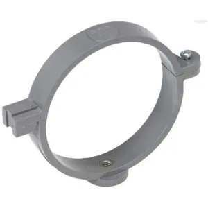 Collier à charnière pour tuyau d'évacuation - Girpi - Ø 80 mm - Gris