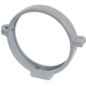 Collier à charnière PVC gris simple - Tube Ø 100 mm - GirpiVendu paramazon