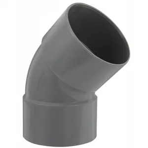 Comparateur de prix : Coude PVC femelle femelle 45° - GIRPI - D : 100 mm - Plastique - Intérieur - 10 bar