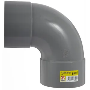 Comparateur de prix : Girpi Coude 87.3° en pvc à coller, femelle / femelle, D100