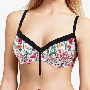 Chantelle - Haut de maillot de bain enveloppant Flowers imprimé multic... pas cher