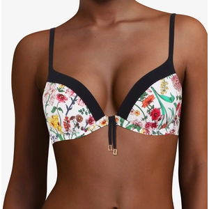 Chantelle - Haut de maillot de bain coques Push-Up Flowers imprimé mul... pas cher